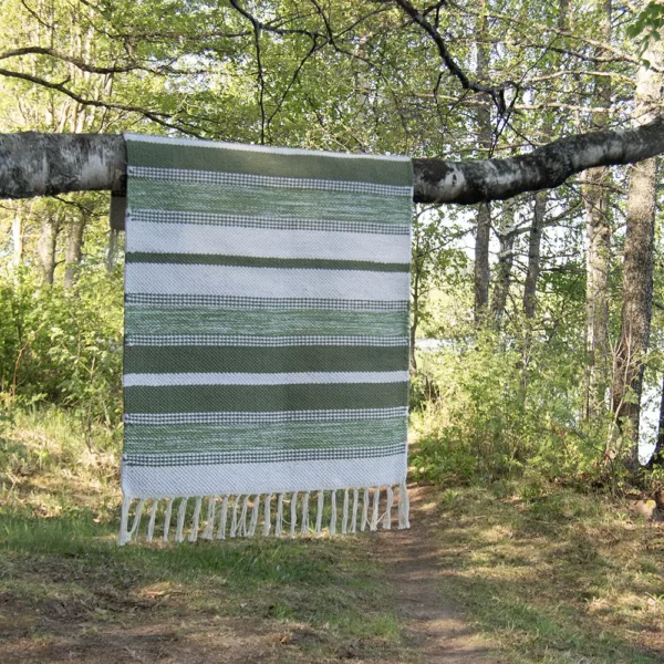 Arne puuvillamatto vihreä