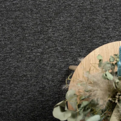 Carina kumipohjainen matto musta-harmaa