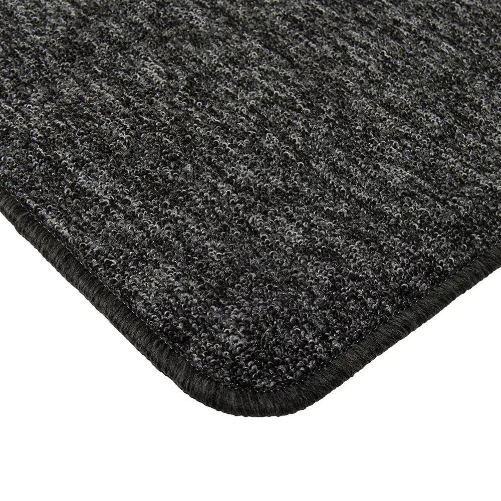 Carina kumipohjainen matto musta-harmaa