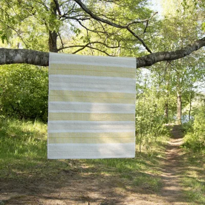 Foksi puuvillamatto beige-keltainen