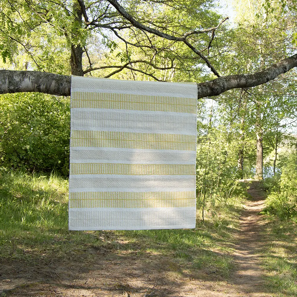 Foksi puuvillamatto beige-keltainen