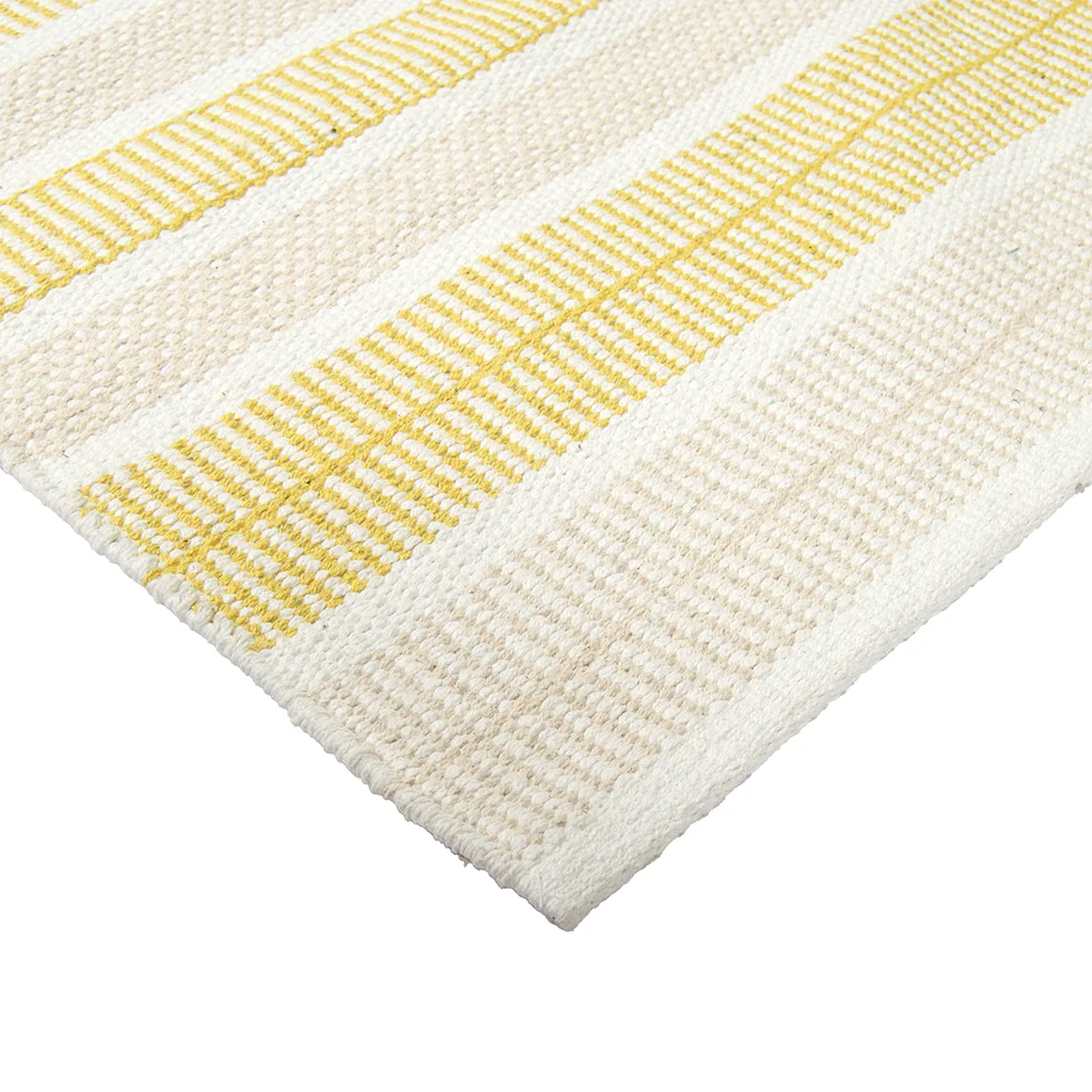 Foksi puuvillamatto beige-keltainen - Image 3