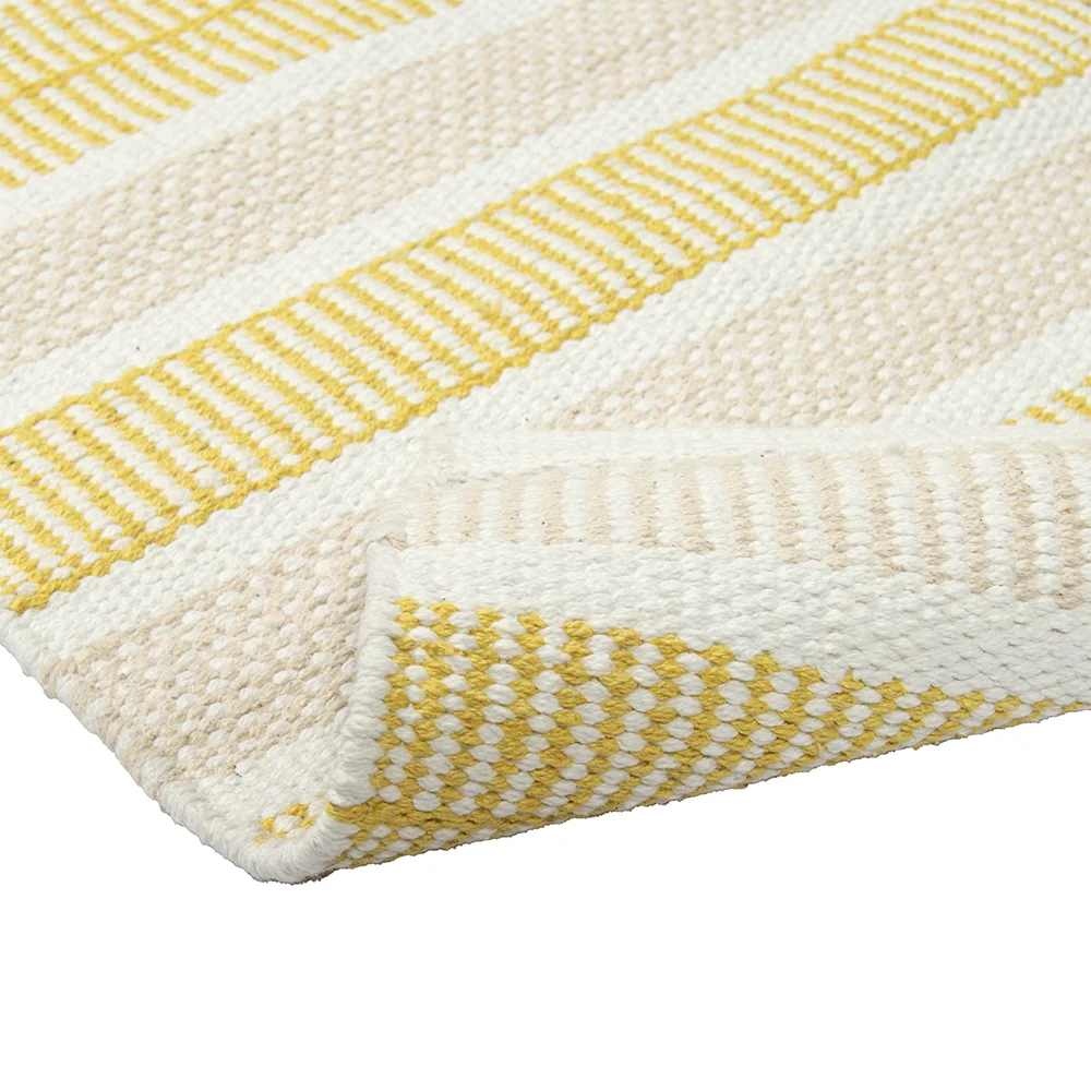 Foksi puuvillamatto beige-keltainen - Image 4