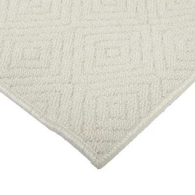 Selja kumipohjainen matto luonnonvalkoinen