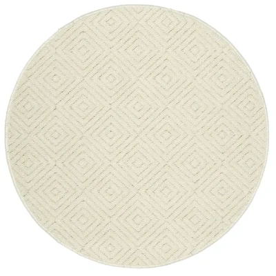 Selja kumipohjainen matto luonnonvalkoinen