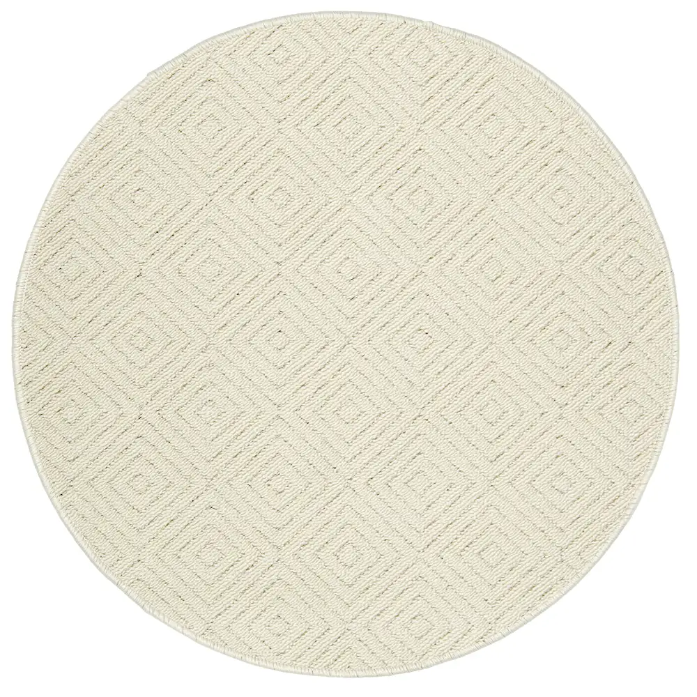 Selja kumipohjainen matto luonnonvalkoinen