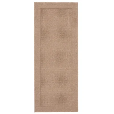 Fanni kumipohjainen matto beige pysyy paikallaan