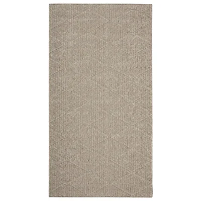 Polar kumipohjainen matto beige Polar mittatilausmatto beige pysyy paikallaan