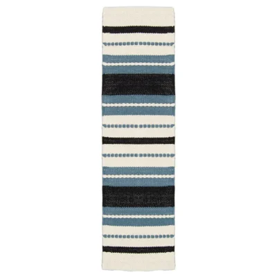 Heinävesi puuvillamatto sininen sopii kotiin ja mökille